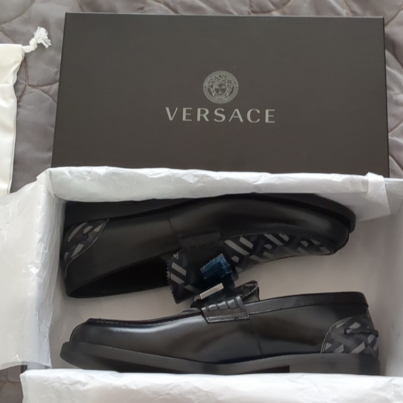 New Versace Greca Loafer 42 9 shoes - Picture 2 of 7